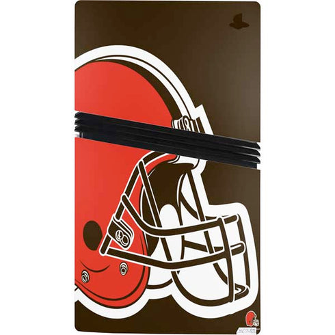 NFL Cleveland Browns Large Logo PS5 Pro Console Skin