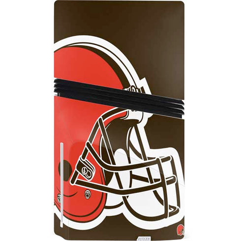 NFL Cleveland Browns Large Logo PS5 Pro Disk Console Skin
