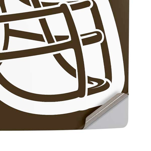 NFL Cleveland Browns Large Logo PS5 Pro Disk Console Skin