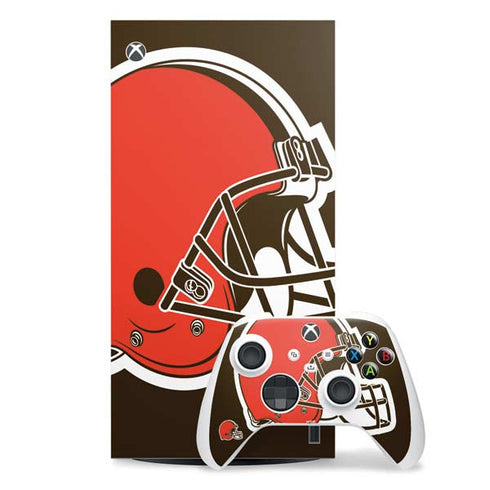 NFL Cleveland Browns Large Logo Xbox Series X Skins