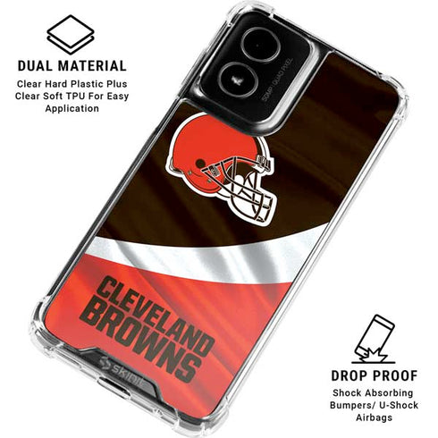 NFL Cleveland Browns Moto G Power 5G (2024) Clear Case