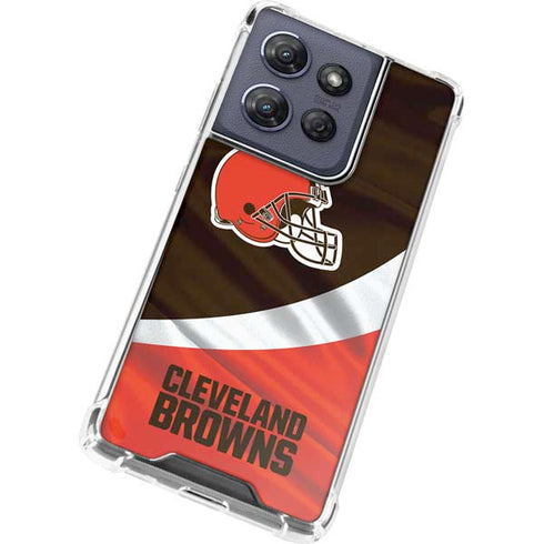 NFL Cleveland Browns Moto G Stylus 5G (2025) Clear Case