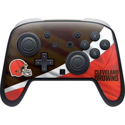 NFL Cleveland Browns Nintendo Switch 2 (2025) Pro Controller Skin
