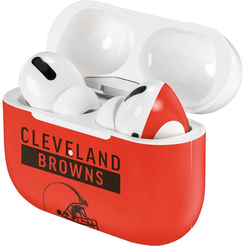 NFL Cleveland Browns Orange Performance Series AirPods Skins