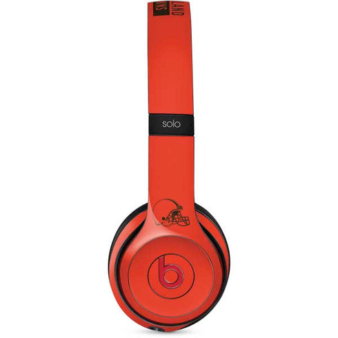 NFL Cleveland Browns Orange Performance Series Beats Solo 3 Wireless Skin