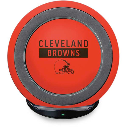 NFL Cleveland Browns Orange Performance Series Fast Charge Wireless Charging Stand Skin
