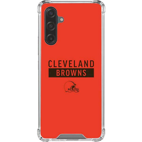 NFL Cleveland Browns Orange Performance Series Galaxy A17 Clear Case