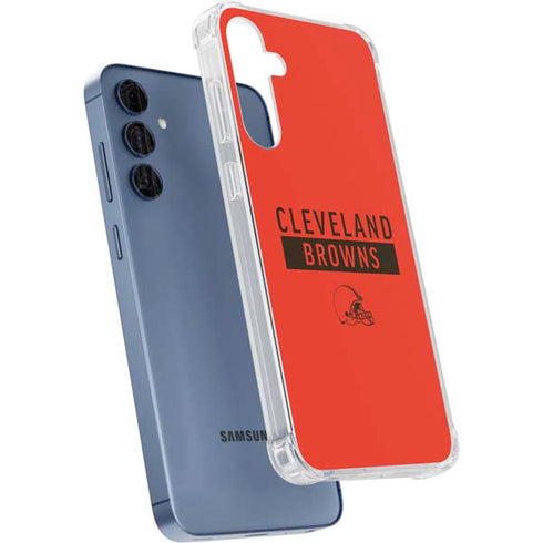 NFL Cleveland Browns Orange Performance Series Galaxy A35 5G Clear Case