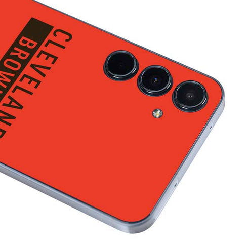 NFL Cleveland Browns Orange Performance Series Galaxy A36 5G Skin