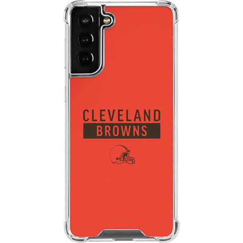NFL Cleveland Browns Orange Performance Series Galaxy S22 Plus Clear Case