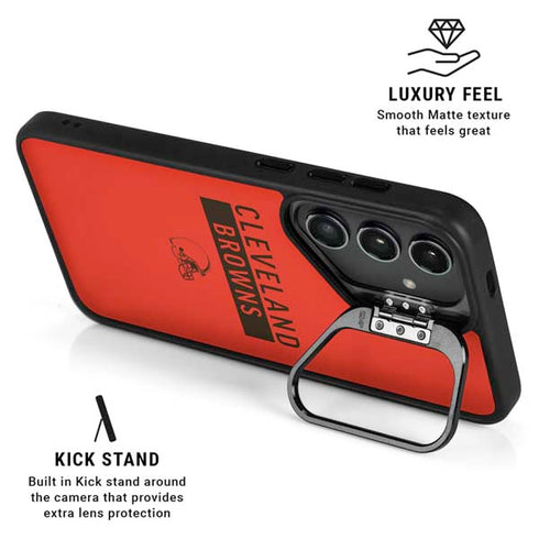 NFL Cleveland Browns Orange Performance Series Galaxy S25 Ultra Kickstand Case