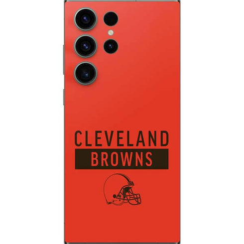 NFL Cleveland Browns Orange Performance Series Galaxy S24 Ultra Skin