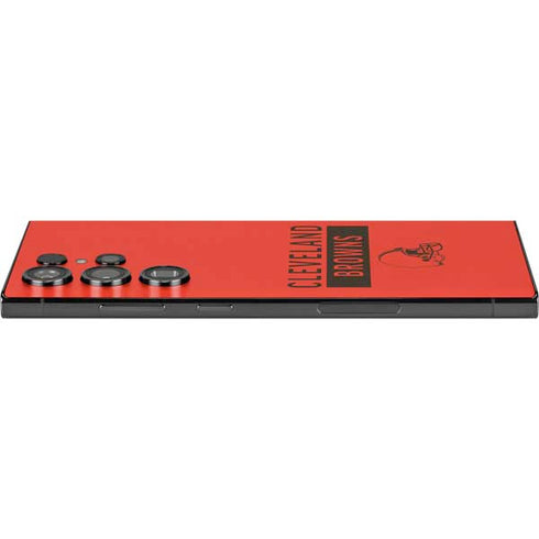 NFL Cleveland Browns Orange Performance Series Galaxy S24 Ultra Skin