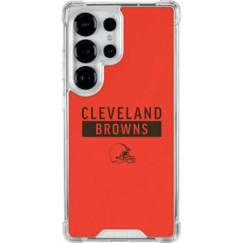 NFL Cleveland Browns Orange Performance Series Galaxy S25 Ultra Clear Case