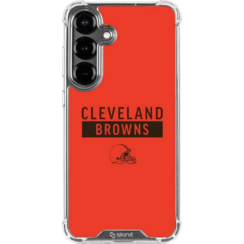 NFL Cleveland Browns Orange Performance Series Galaxy S26 Plus Clear Case