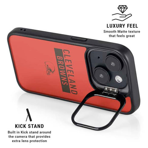 NFL Cleveland Browns Orange Performance Series iPhone 13 Kickstand Case