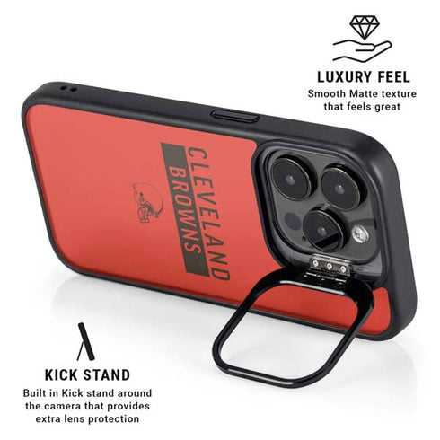 NFL Cleveland Browns Orange Performance Series iPhone 13 Pro Max Kickstand Case