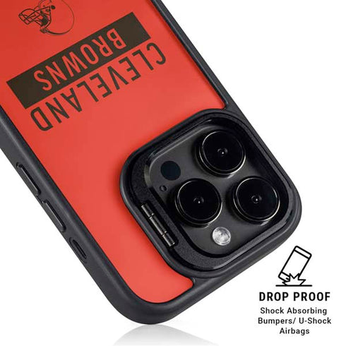 NFL Cleveland Browns Orange Performance Series iPhone 14 Pro Max Kickstand Case