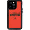 NFL Cleveland Browns Orange Performance Series iPhone 15 Pro Waterproof Case