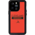 NFL Cleveland Browns Orange Performance Series iPhone 15 Pro Waterproof Case