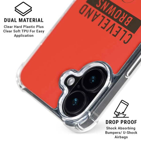 NFL Cleveland Browns Orange Performance Series iPhone 16 MagSafe Case