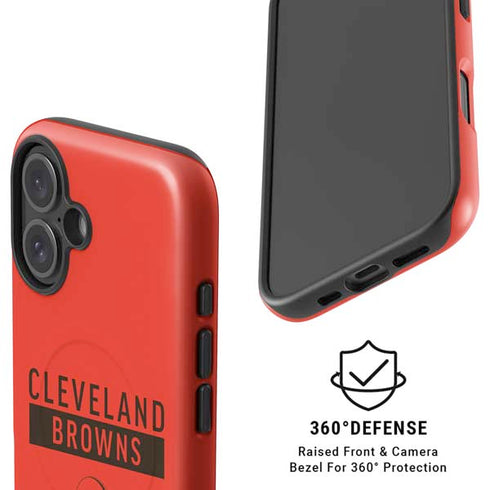 NFL Cleveland Browns Orange Performance Series iPhone 16 Magsafe Impact Case