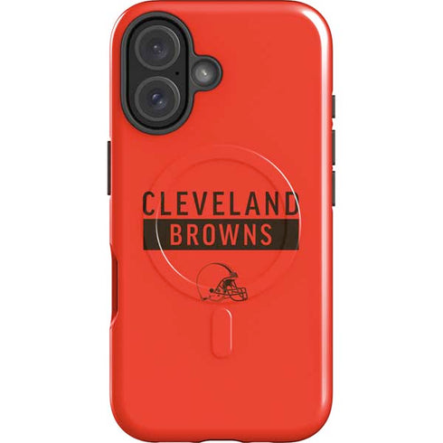 NFL Cleveland Browns Orange Performance Series iPhone 16 Plus Magsafe Impact Case