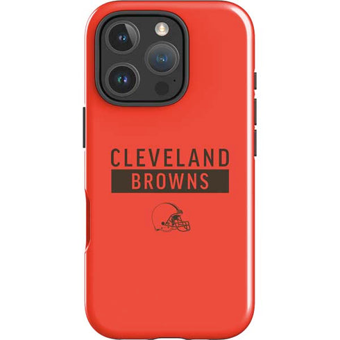 NFL Cleveland Browns Orange Performance Series iPhone 16 Pro Max Impact Case