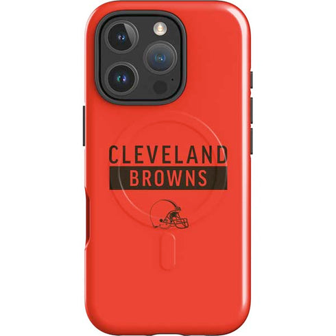 NFL Cleveland Browns Orange Performance Series iPhone 16 Pro Max Magsafe Impact Case