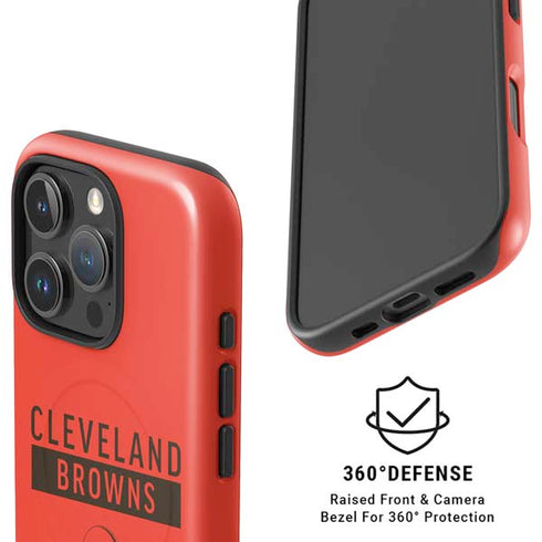 NFL Cleveland Browns Orange Performance Series iPhone 16 Pro Max Magsafe Impact Case