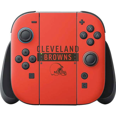 NFL Cleveland Browns Orange Performance Series Nintendo Skins