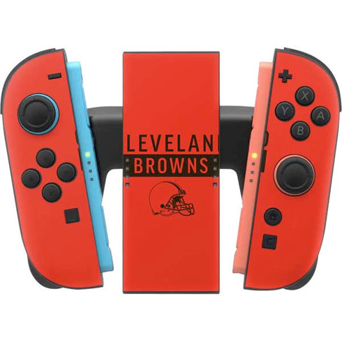 NFL Cleveland Browns Orange Performance Series Nintendo Switch 2 (2025) Joy-Con Controller Skin