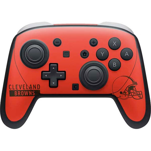 NFL Cleveland Browns Orange Performance Series Nintendo Switch 2 (2025) Pro Controller Skin