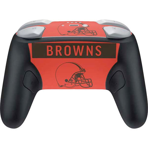 NFL Cleveland Browns Orange Performance Series Nintendo Switch 2 (2025) Pro Controller Skin