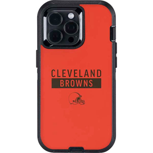NFL Cleveland Browns Orange Performance Series Otterbox Defender iPhone Skin