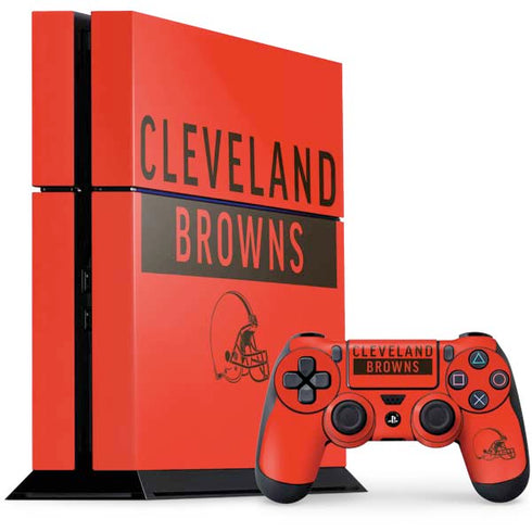 NFL Cleveland Browns Orange Performance Series PlayStation PS4 Skins