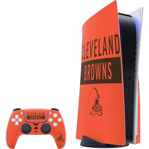 NFL Cleveland Browns Orange Performance Series PlayStation PS5 Skins
