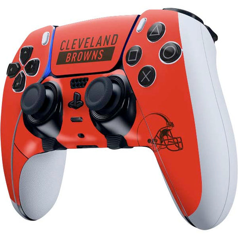 NFL Cleveland Browns Orange Performance Series PS5 DualSense Edge Pro Controller Skin