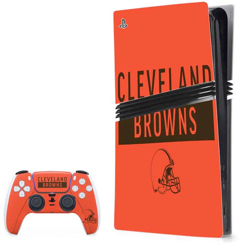 NFL Cleveland Browns Orange Performance Series PS5 Pro Bundle Skin