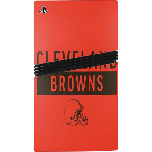 NFL Cleveland Browns Orange Performance Series PS5 Pro Console Skin