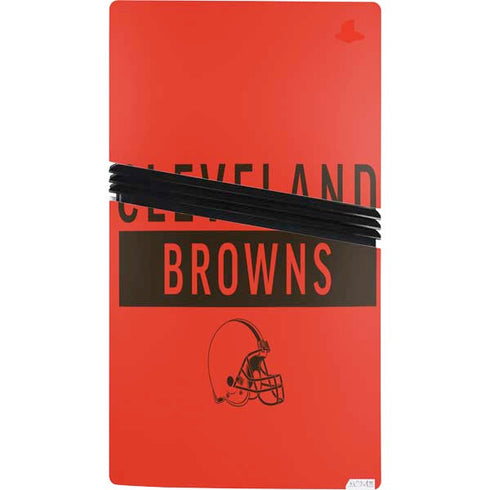 NFL Cleveland Browns Orange Performance Series PS5 Pro Console Skin