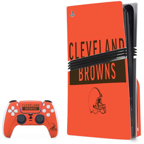 NFL Cleveland Browns Orange Performance Series PlayStation PS5 Skins