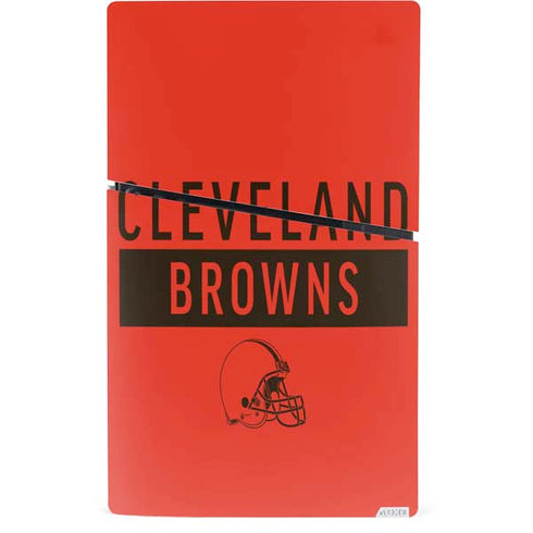 NFL Cleveland Browns Orange Performance Series PS5 Slim Digital Edition Console Skin