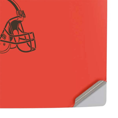 NFL Cleveland Browns Orange Performance Series PS5 Slim Digital Edition Console Skin