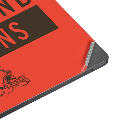 NFL Cleveland Browns Orange Performance Series Surface Laptop 7 13.8in Skin