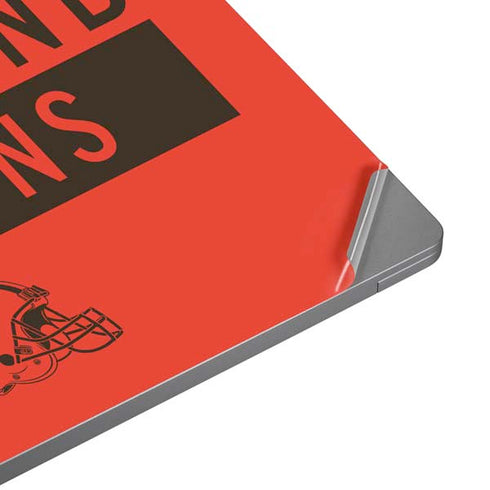 NFL Cleveland Browns Orange Performance Series Laptop Skins