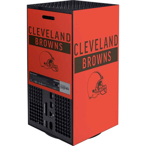 NFL Cleveland Browns Orange Performance Series XBox Series X Digital Edition Bundle Skin