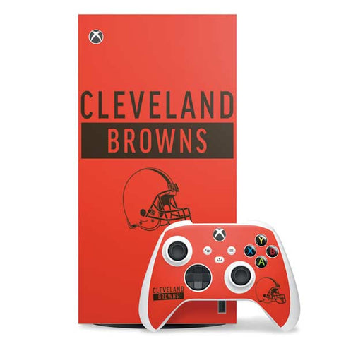 NFL Cleveland Browns Orange Performance Series Xbox Series X Skins