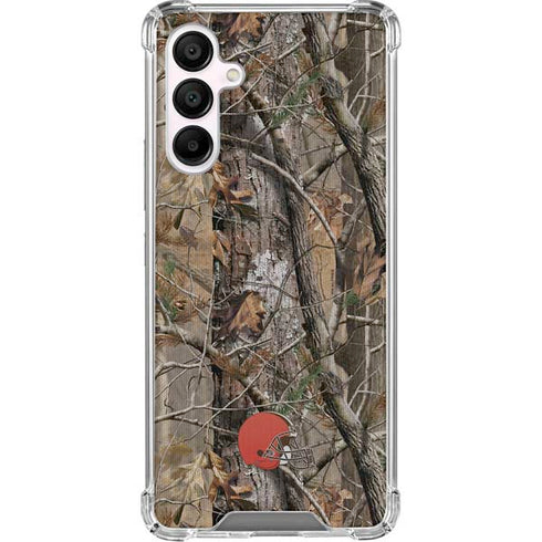 NFL Cleveland Browns Realtree AP Camo Galaxy A16 5G Clear Case