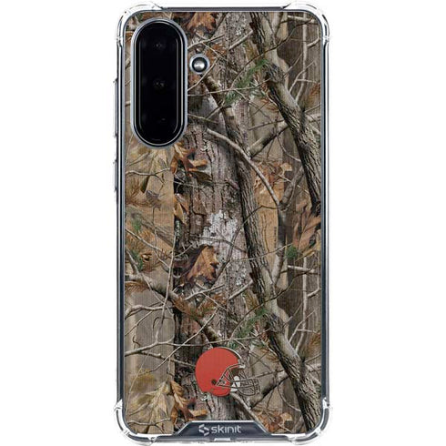 NFL Cleveland Browns Realtree AP Camo Galaxy A36 5G Clear Case